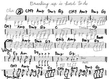 Breaking up is hard to do sheet