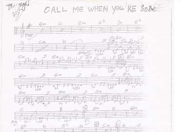 Call Me When You're So Be sheet