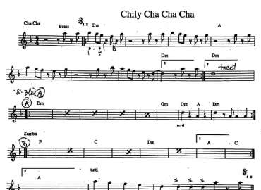 Chily Cha Cha Cha sheet