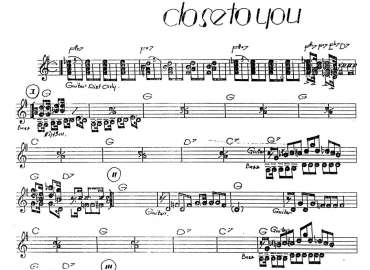 Close To You sheet