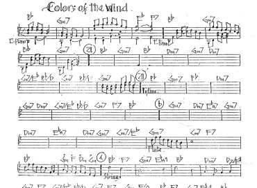 Colors Of The Wind sheet