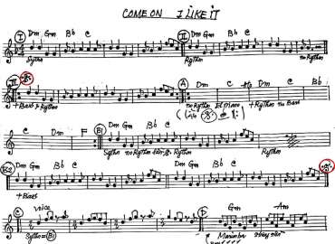 Come On I Like It sheet