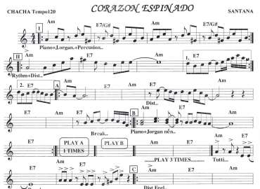 Corazon Espinado sheet