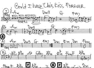 Could I Have This Kiss Forever sheet