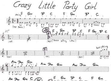 Crazy Little Party Girl sheet