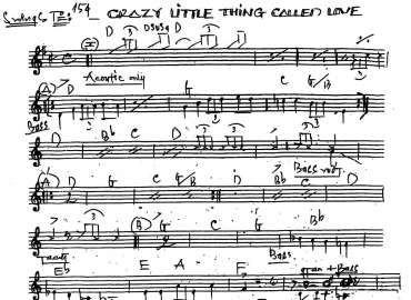 Crazy Little Thing Called Love sheet