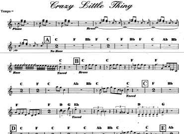 Crazy Little Thing sheet