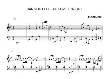 Can You Feel The Love Tonight sheet