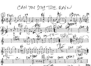 Can You Stop The Rain sheet