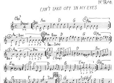 Can't Take Off In My Eyes sheet