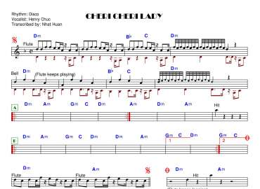 Cheri Cheri Lady sheet