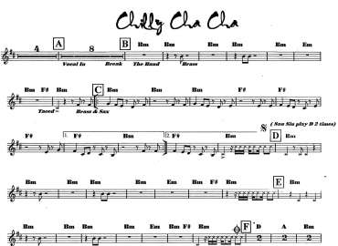 Chilly Cha Cha sheet