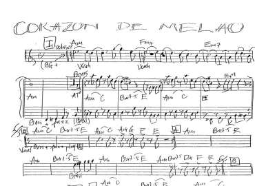 Corazon De Melao sheet