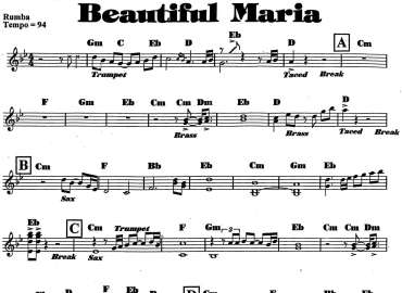 Beautiful Maria sheet