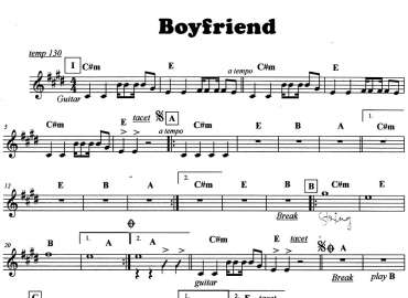 Boyfriend sheet 