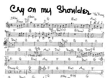 Cry On My Shoulder sheet