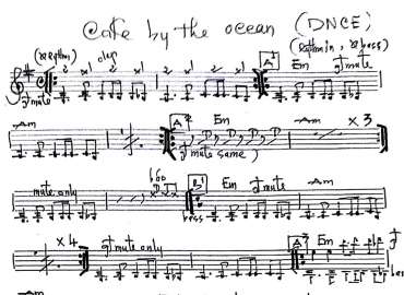 Cake By The Ocean sheet