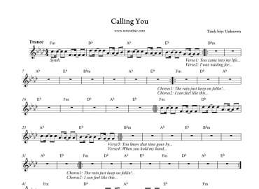 Calling You sheet
