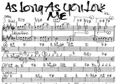 As long As you love me sheet