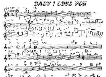 Baby I love you sheet