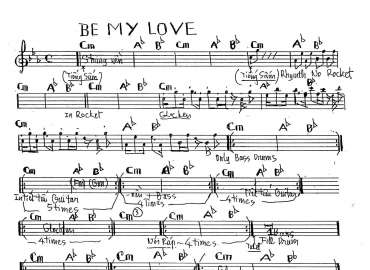 Be my love sheet