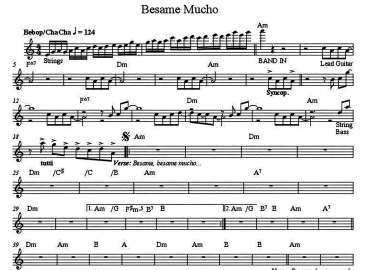 Besame mucho sheet