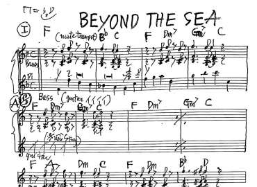 Beyond the sea sheet