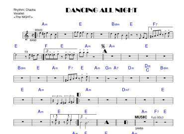 Dancing All Night sheet