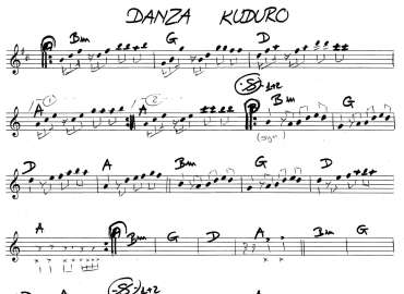 Danza Kuduro sheet