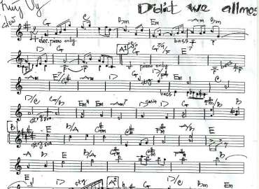 Didn't We All Most sheet