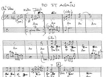 Do It Again sheet