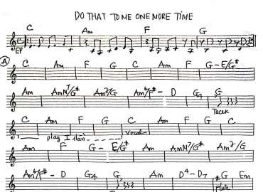 Do That To Me One More Time sheet