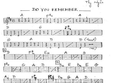 Do You Remember sheet