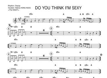 Do You Think I'm Sexy sheet