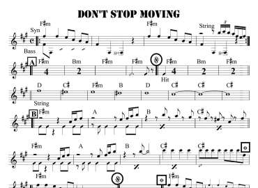 Don't Stop Moving sheet