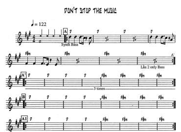Don't Stop The Music sheet