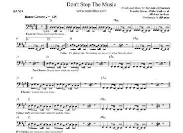 Don't Stop The Music sheet