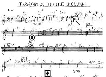Dream A Little Dream sheet