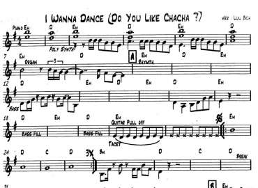 I Wanna Dance sheet