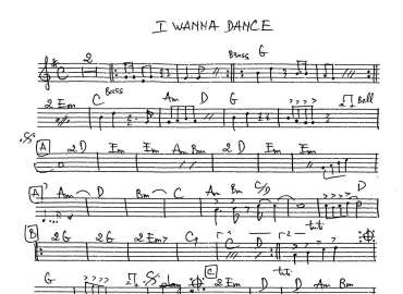 I Wanna Dance sheet
