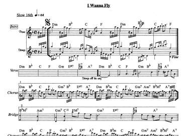I Wanna Fly sheet