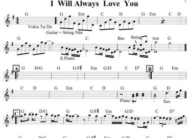 I Will Always Love You sheet