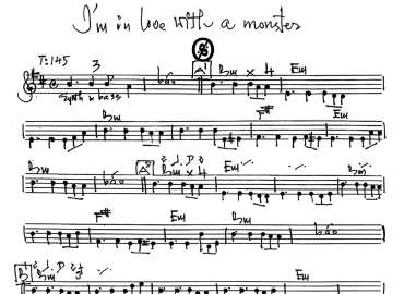 I'm In Love With A Monster sheet