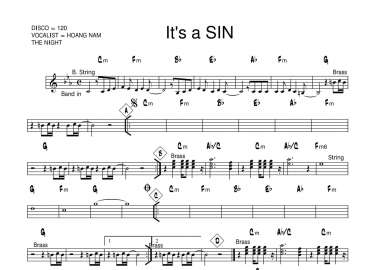 It's A Sin sheet
