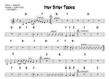 Itsy Bitsy Teenie sheet