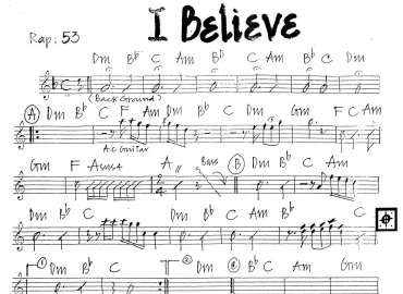 I Belive sheet