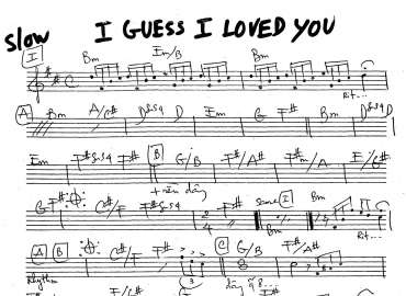 I Guess I Loved You sheet
