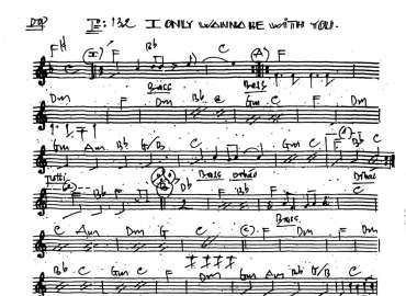 I Only Wanna Be With You sheet