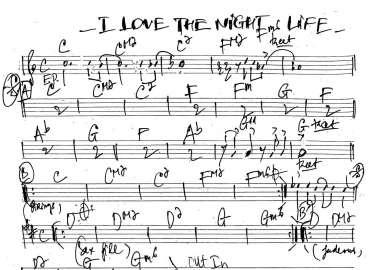 I Love The Night Life sheet