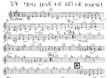 If You Love Me Let Me Know sheet